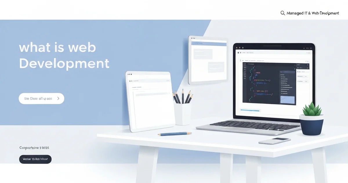 Professional illustration for What is Web Development? Demystifying Your Business Website