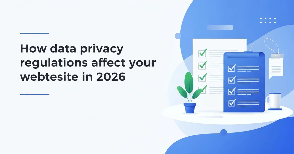 Professional illustration for How Data Privacy Regulations Affect Your Website in 2026
