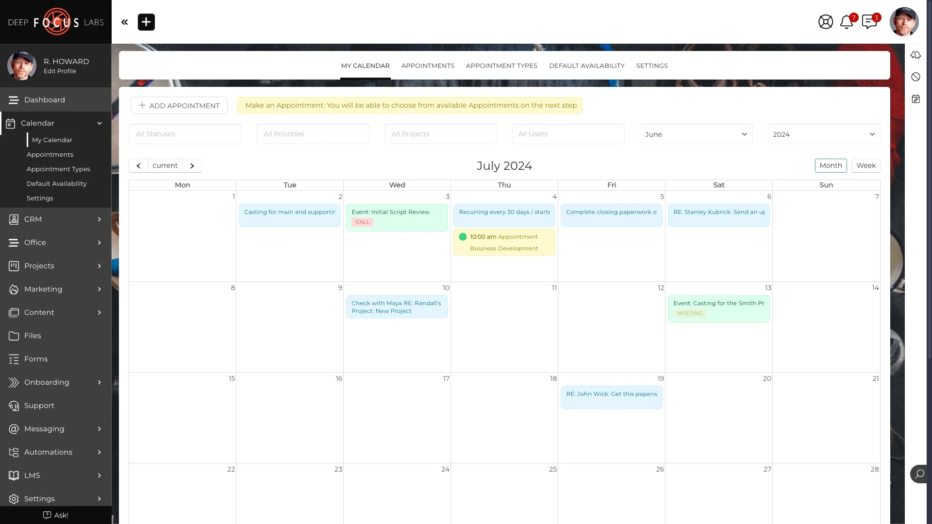 Integrated scheduling and calendar